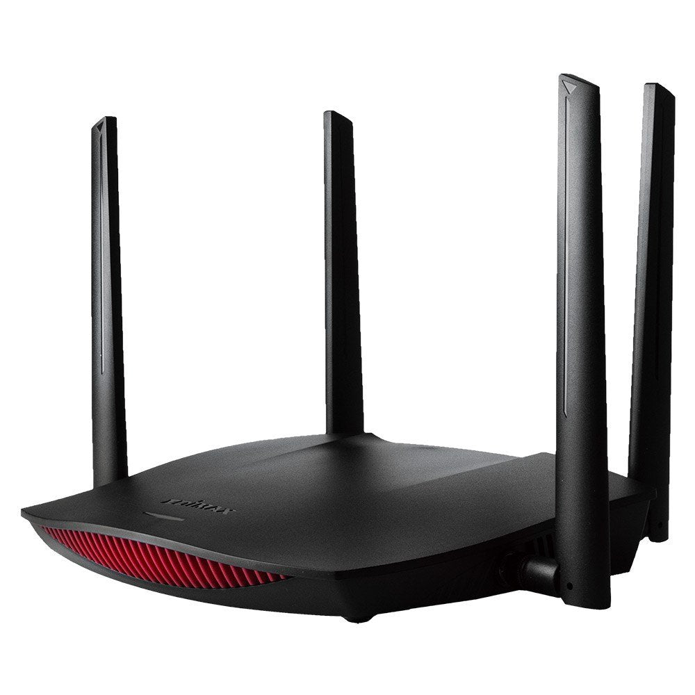 Edimax Gemini Smart Wi Fi 5 Ac2600 Gaming Router, Mu Mimo, Dual Band, Gigabit Ethernet, Ultra Long Range, Beam Forming, Smart Roaming Enabled (Rg21S)