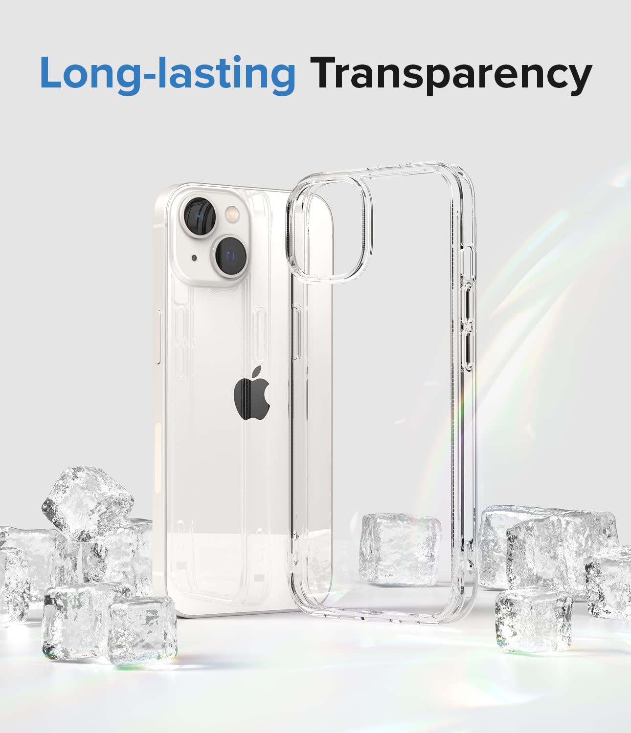 Ringke Fusion Compatible With Iphone 14 Case, [Military Grade Drop Protection] Transparent Shockproof Bumper Raised Bezel Sturdy