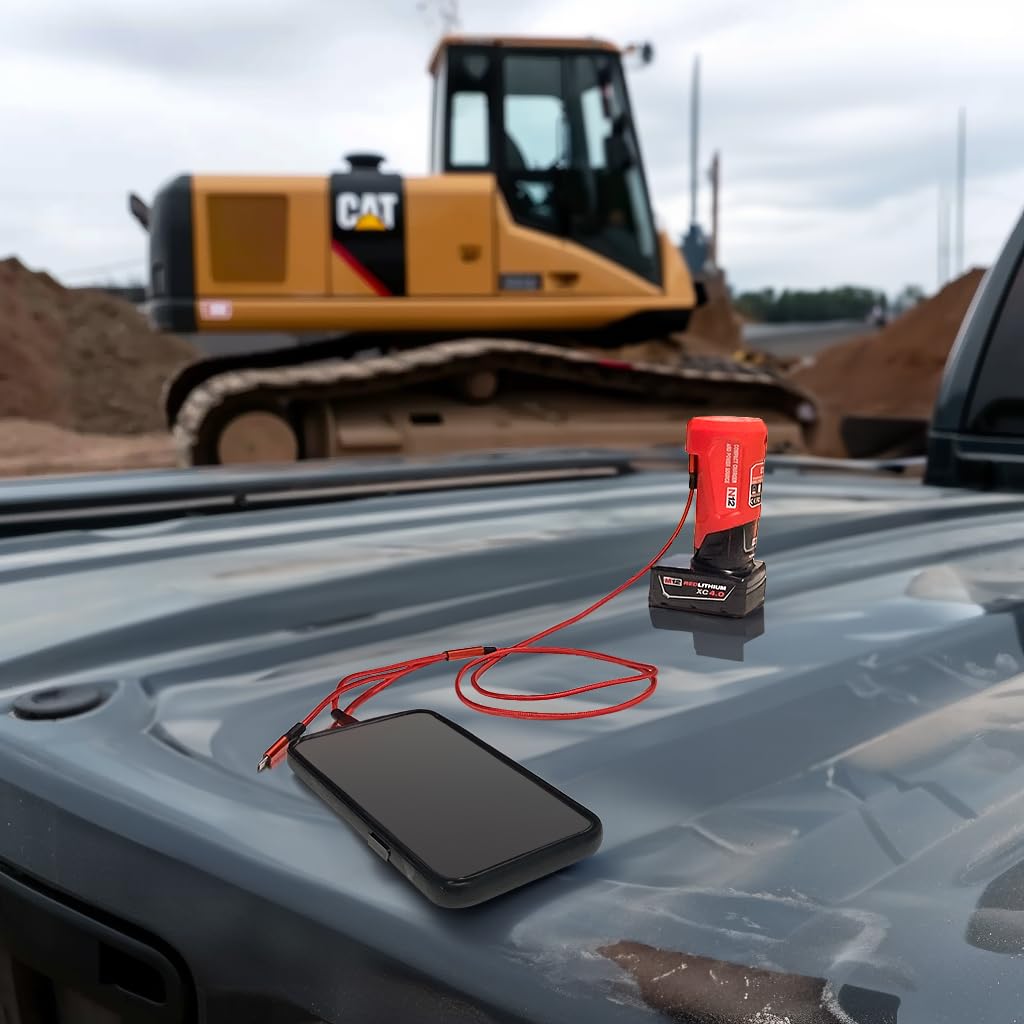 Tool Army M12 Usb Charger & Milwaukee Charger | M12 Power Source 48 59 1201, 49 24 2310 Compatible With M12 Milwaukee Heated Jac