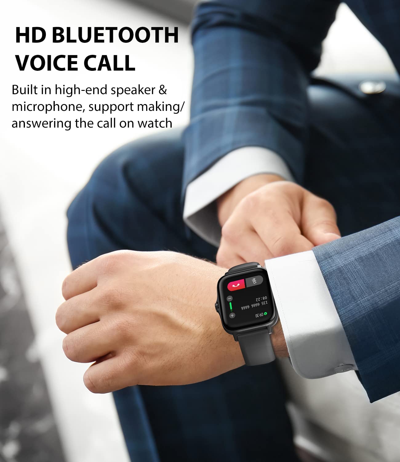 Egqinr Smart Watches For Men Women, 1.7 Hd Touch Screen Activity Fitness Tracker With Health Monitor And Sleep, Ip67 Waterproof