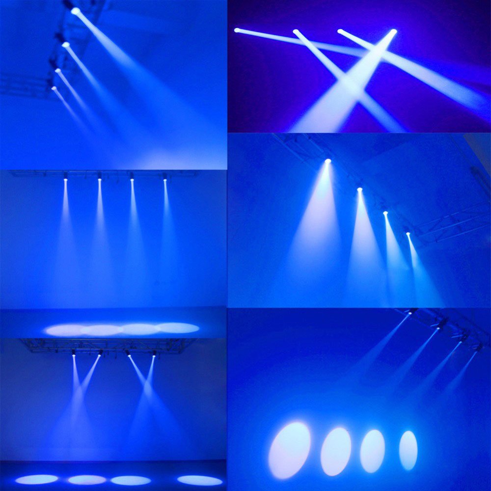 Origlam 3W Blue Led Spotlight, Led Pinspot Light Stage Beam Light, Dj Ball Light For Ktv Bar Party Lighting