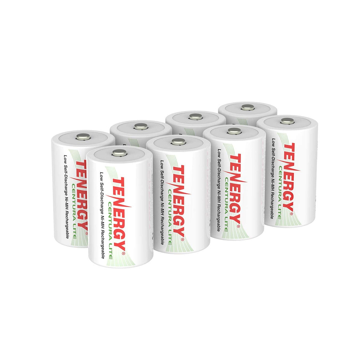 Tenergy Centura Lite 12V Nimh Rechargeable D Battery, 3000Mah Low Self Discharge D Cell Batteries, Pre Charged D Size Battery, U