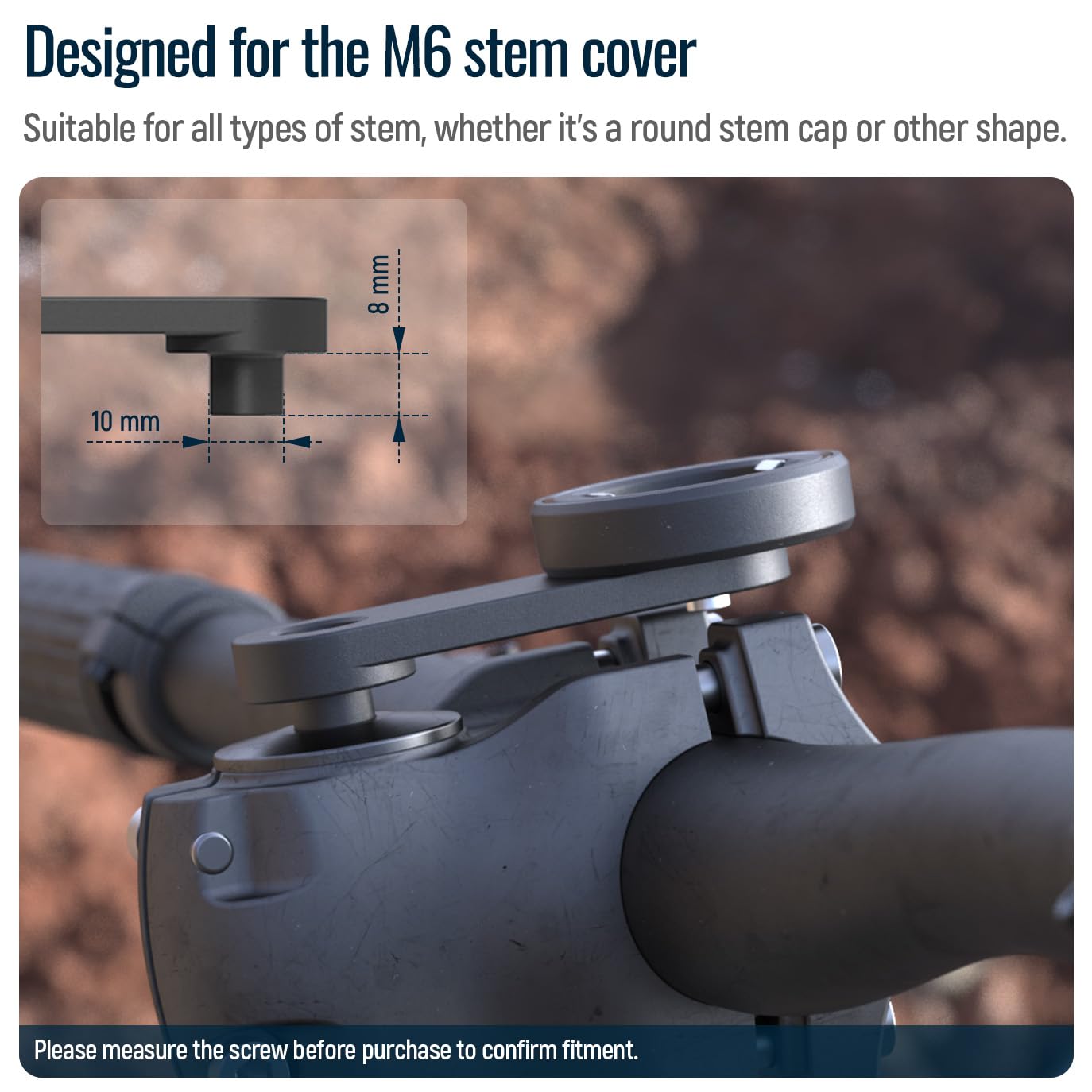 Sincetop Universal Bike Phone Mount, Aluminum Stem Cap Phone Holder For Mountain And Road Bicycles, Quick Connect Riding Clip St