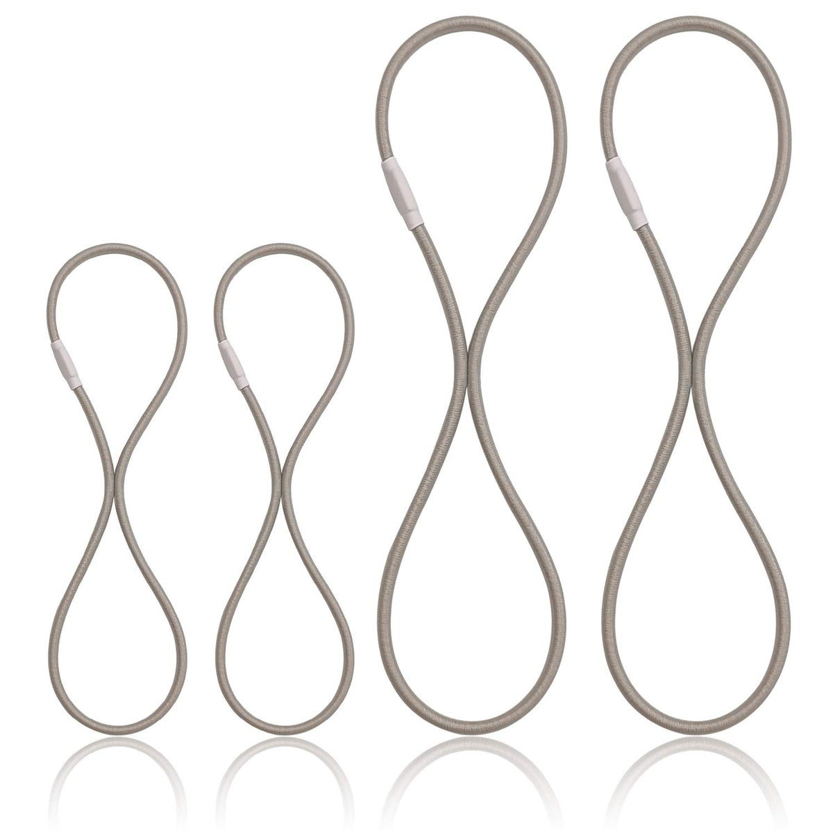Boseen Universal Elastic Bands Replacement, Anti Aging Rubber Ring For Microphone Shock Mount Holder Clamp Clip, Set Of 4 (Gray)