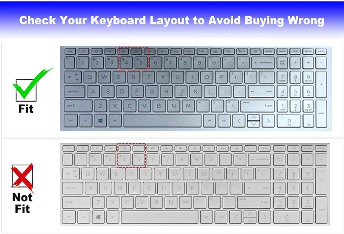 Keyboard Cover For Hp Essential 17T 17.3, 17.3 Hp Laptop 17 Cn 17 Cp 17T Cn300/Cn200/Cn000 17 Cn0065Cl 17 Cn3033Cl 17 Cn0691Ds 1