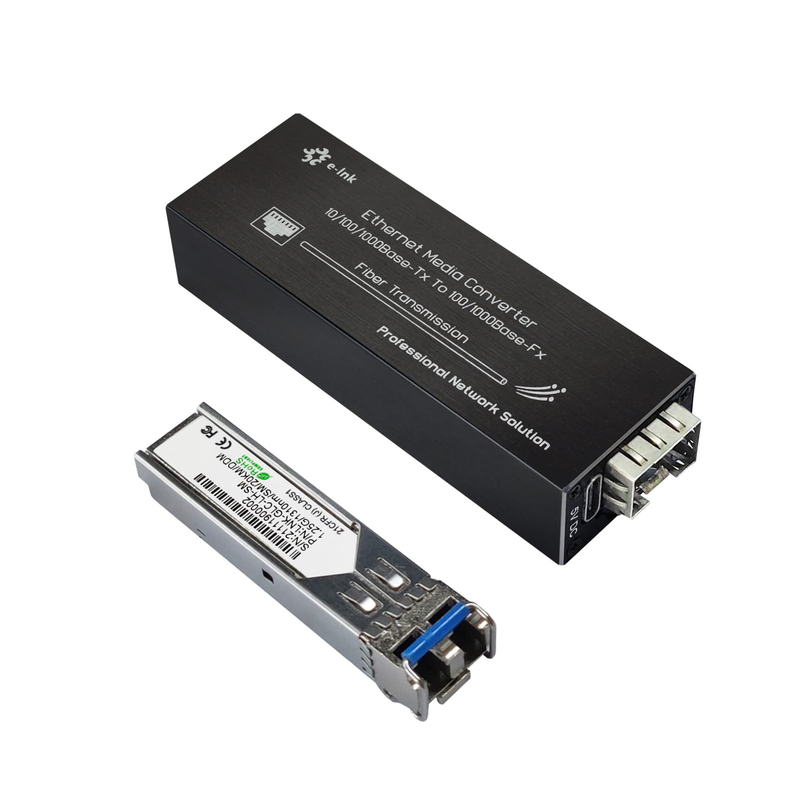 Micro Mini Gigabit Fiber Media Converter Small Size Ultra Compact 10/100/1000Mbps Ethernet Ip Copper To Fiber Optic Converter Wi