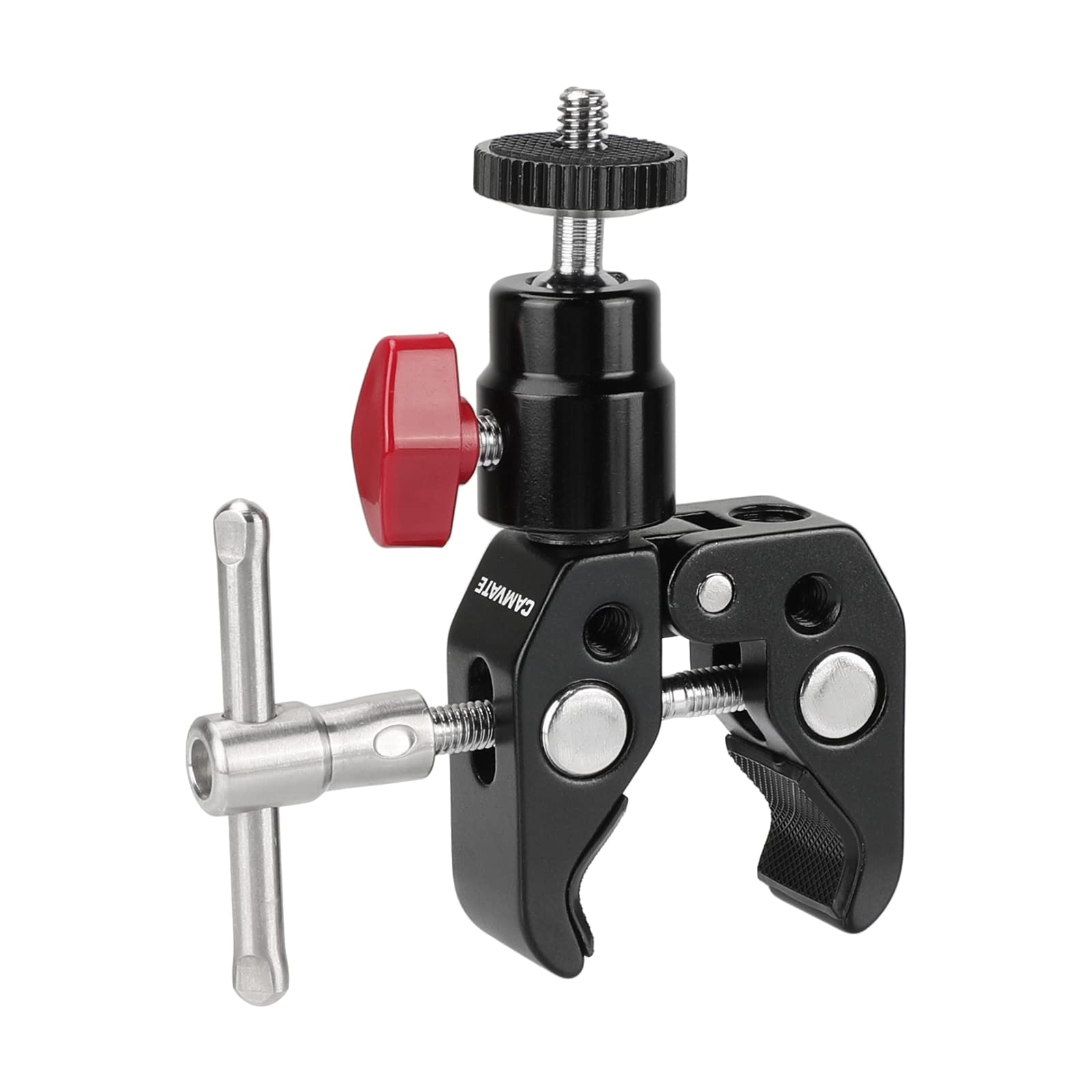 Camvate Super Clamp Articulated Mini Ball Head With 1/4'' 20 Thread Hole   1414
