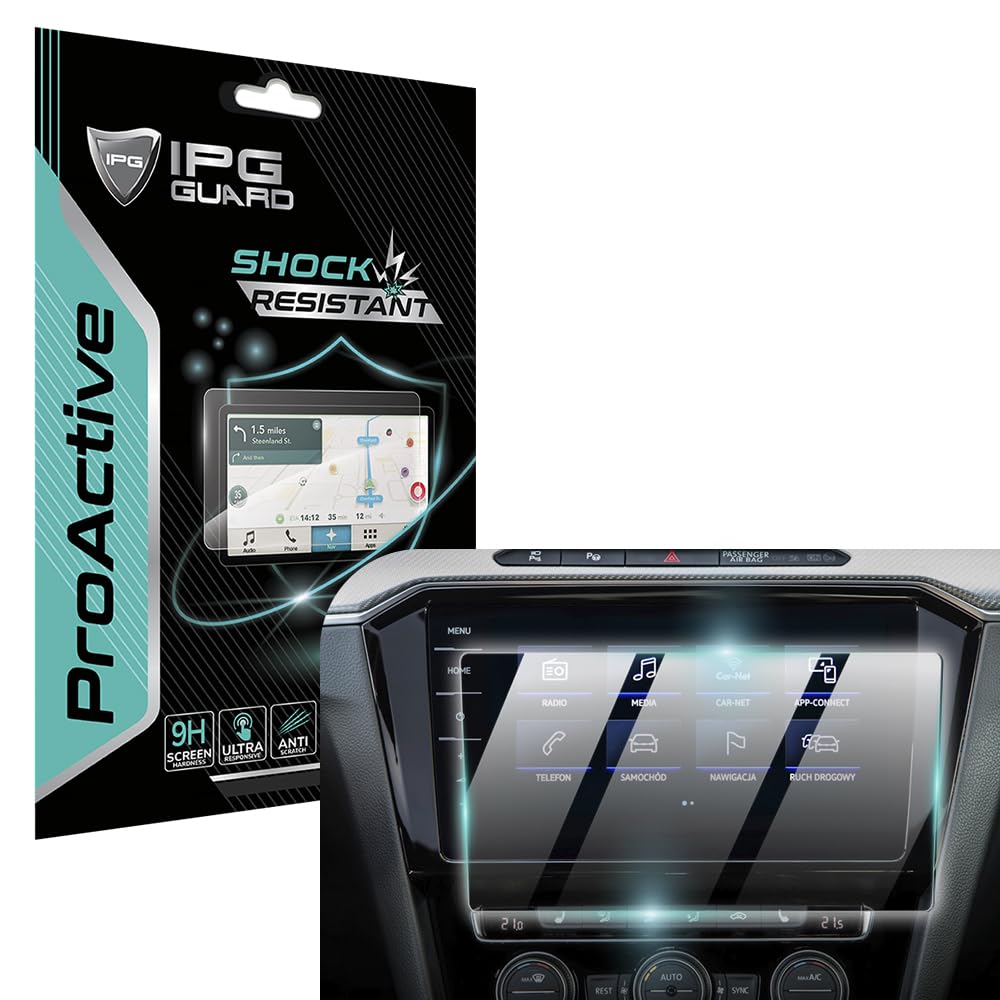 IPG ProActive for VOLKSWAGEN 2022-23 Passat B8 GTE Variant Alltrack 9.2 Inch Navigation 9H Hardness Screen Protector Nano Cerami