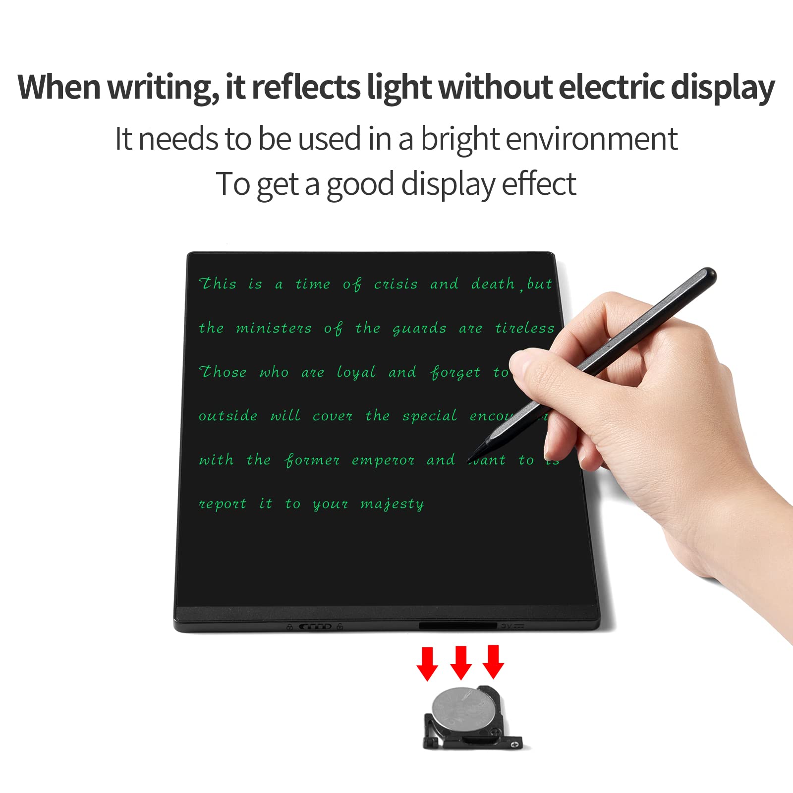 Amoretti Sonnet Lcd Writing Tablet, 11.5In Double Display Erasable Reusable Electronic Drawing Pads, Electronic Scratchpad For K