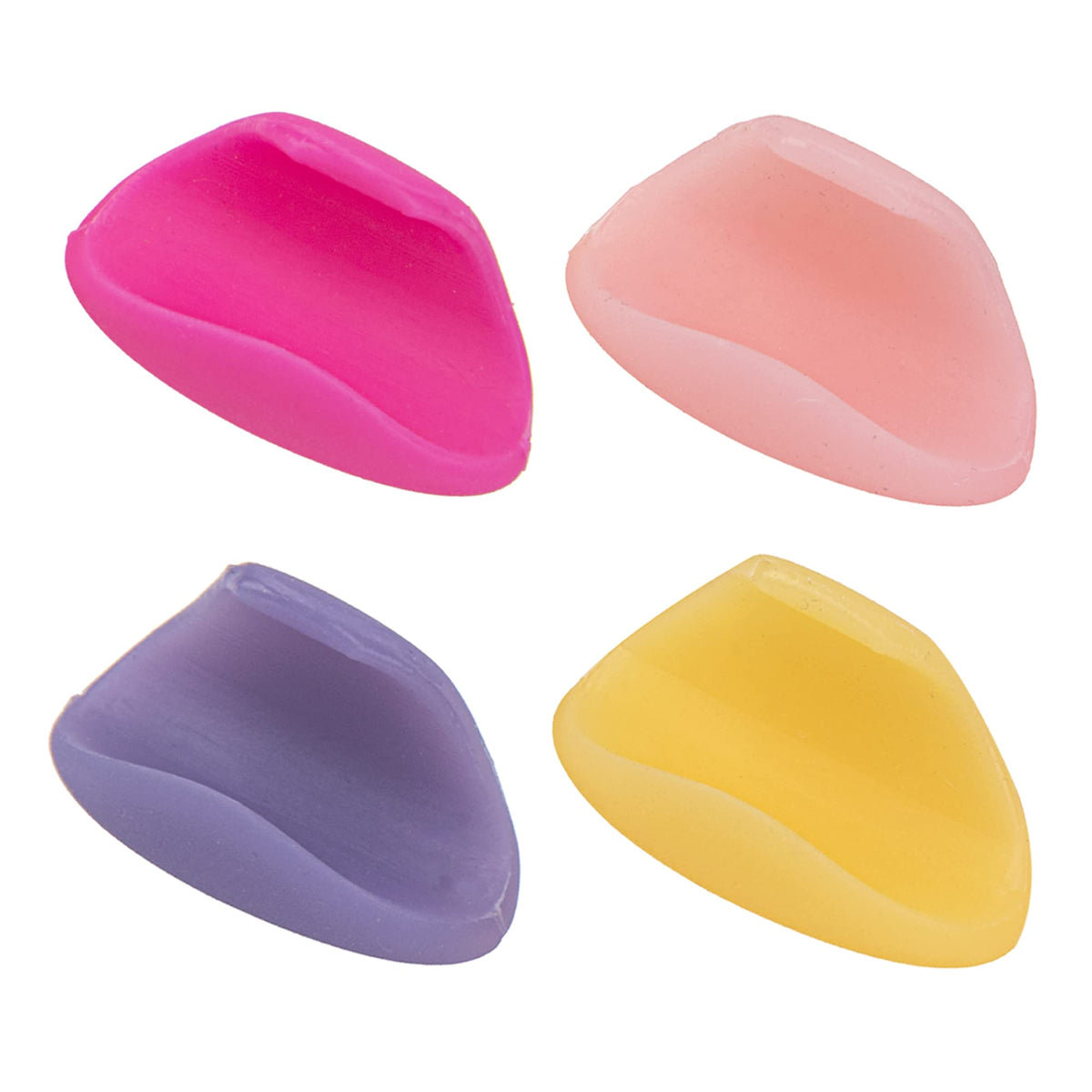 4Pcs Yootones Flute Thumb Rest Cushion Soft Silicone Finger Cover Compatible With Flute Wind Instrument