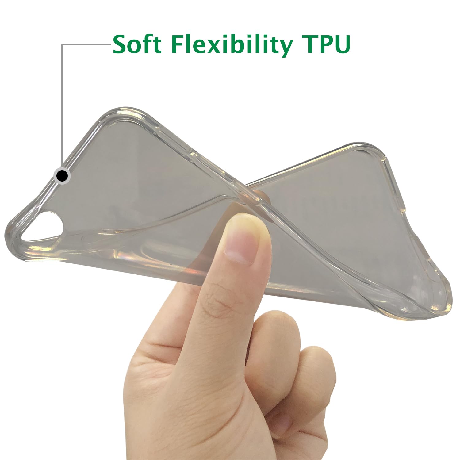 Tenoc Phone Case Compatible With Iphone Se (2Nd 2020 And 3Rd 2022 Generation) & Iphone 7 & Iphone 8, Gray Case Clear Shockproof