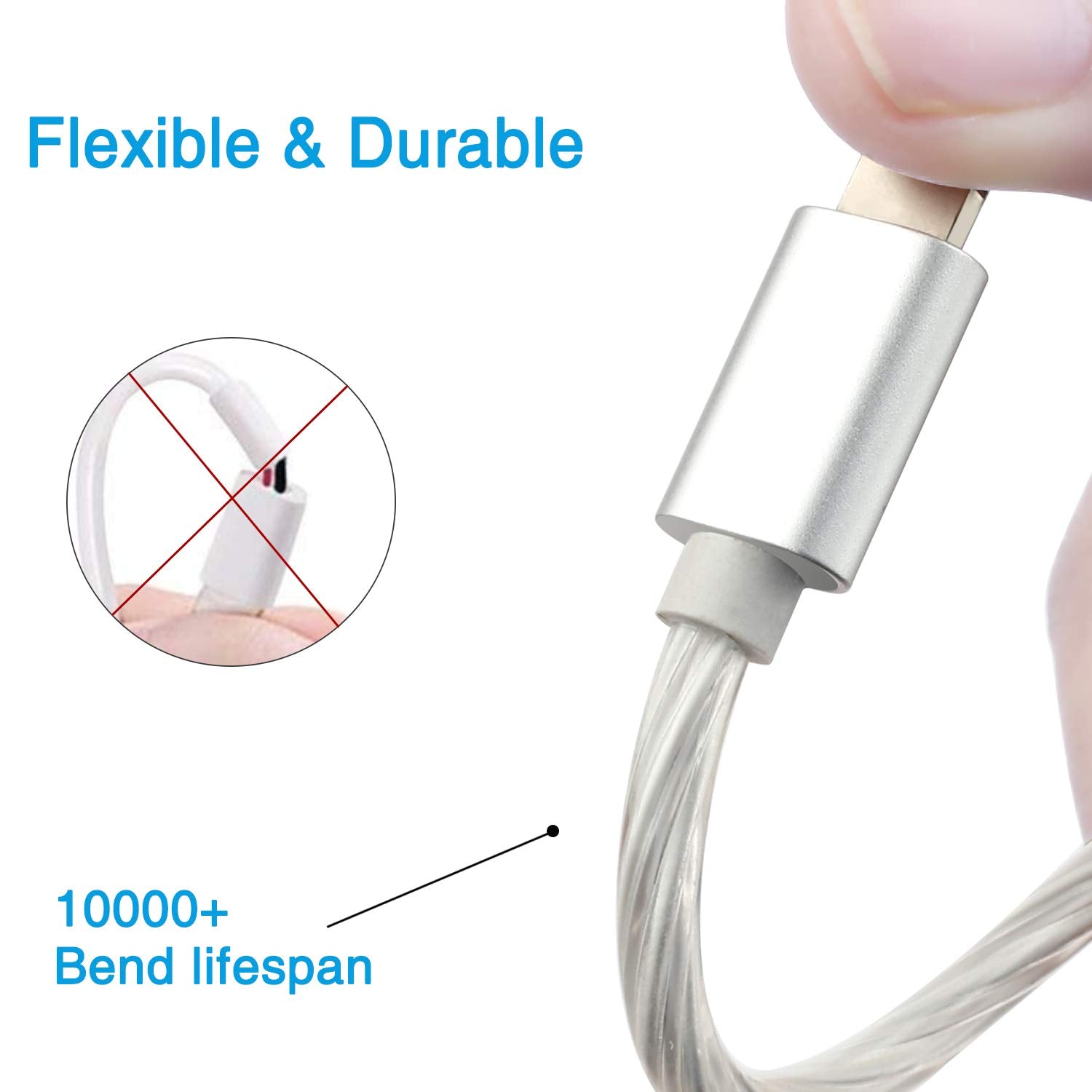 Momen Led Iphone Charger Cable,2 Pack 6Ft Light Up Iphone Charger Cord With Switch Button,Mfi Certified,Usb Fast Charging Cord F