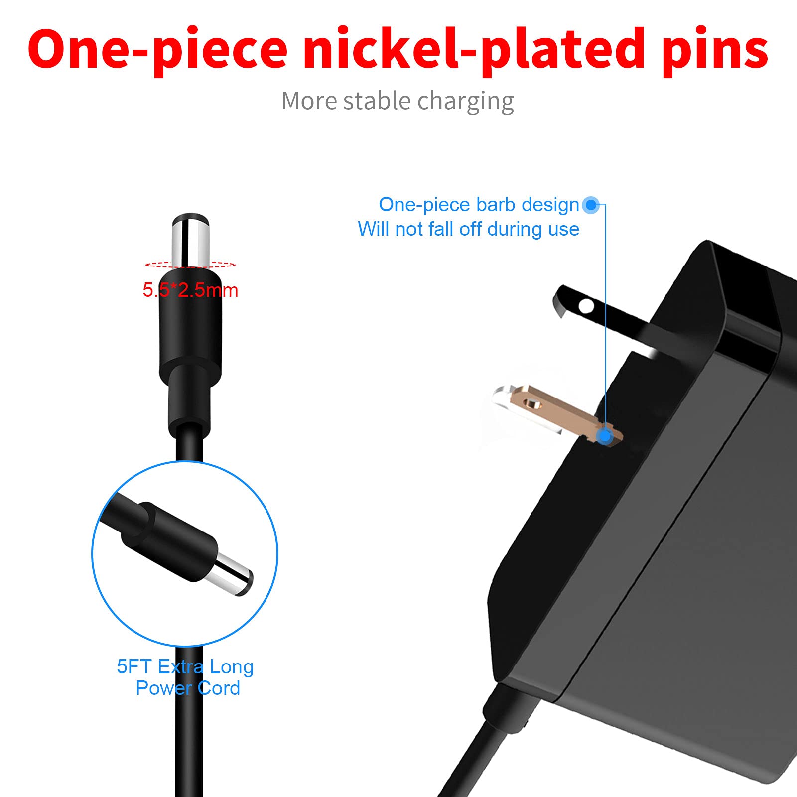 Merom 12V Power Supply Adapter Compatible With Seagate, Wd Western Digital My Book External Hard Drive Charger Cord Wd5000H1U 00   Us Plug