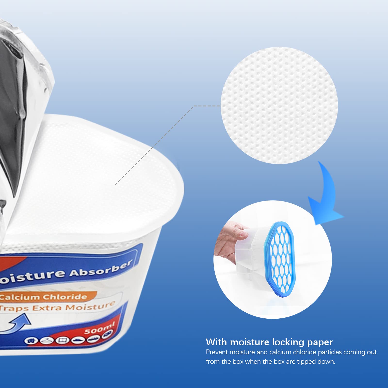 ?????????????? Moisture Absorber Boxes (6 Pack), 10.5 Oz, Unscented Humidity Absorbers Attracts Extra Moisture From Your Bathroo