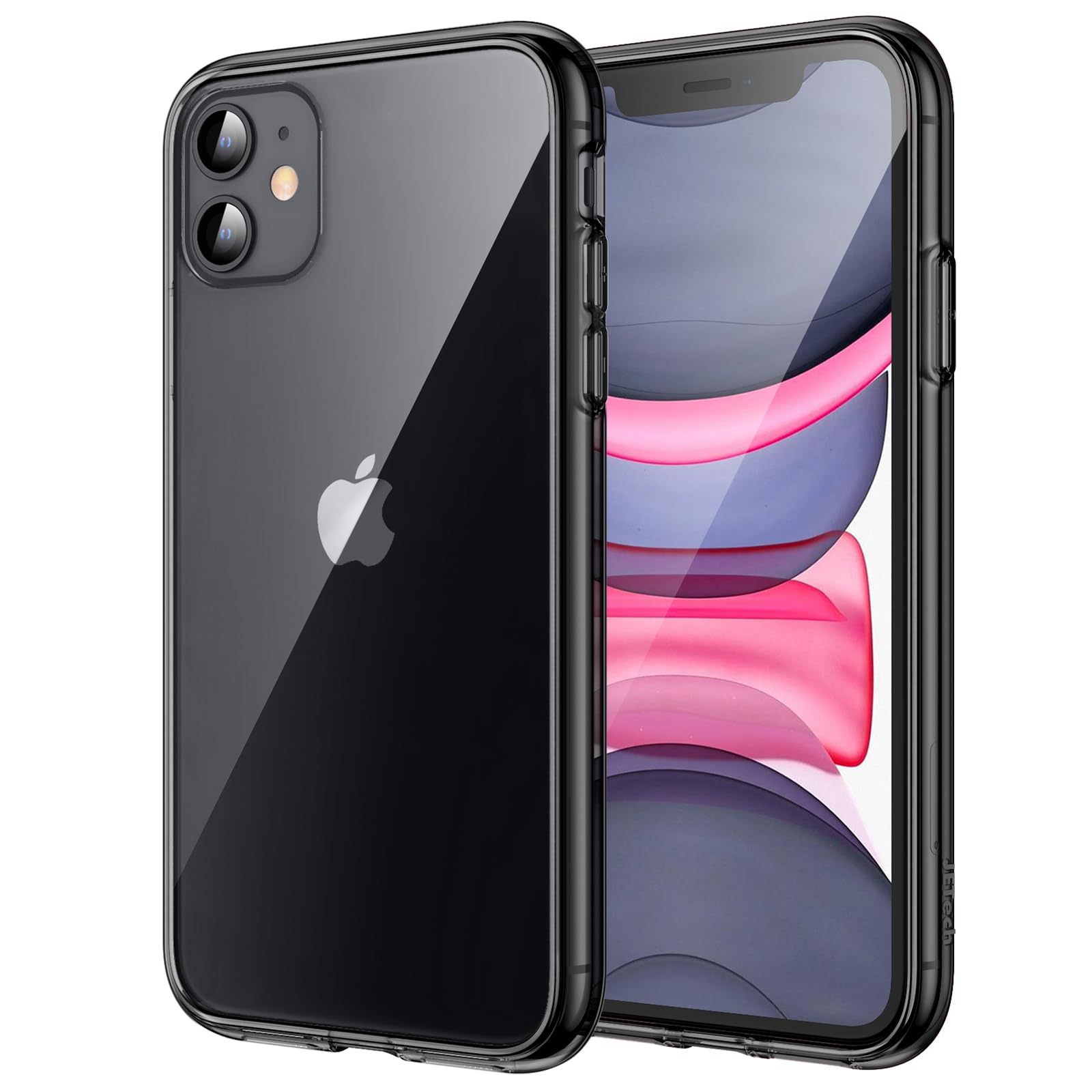Jetech Case For Iphone 11 (2019) 61 Inch, Shockproof Bumper Cover, Anti Scratch Clear Back (Black)