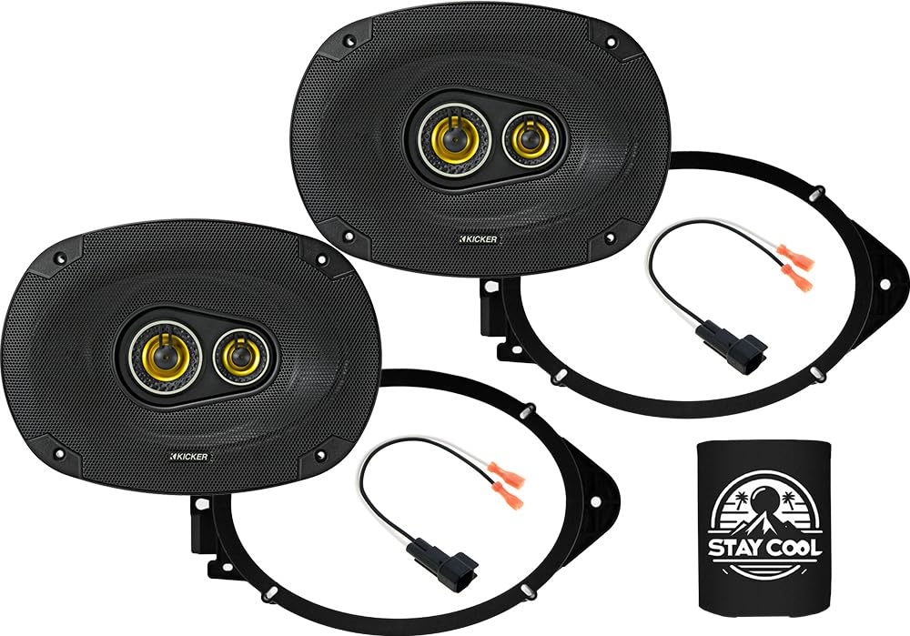 KICKER Front Door 6x9 Speakers Kit for Chevrolet Colorado(All Cab) 2015-23 Upgrade Kit - Pair of CS Series 6x9 Inch 3-Way Speake