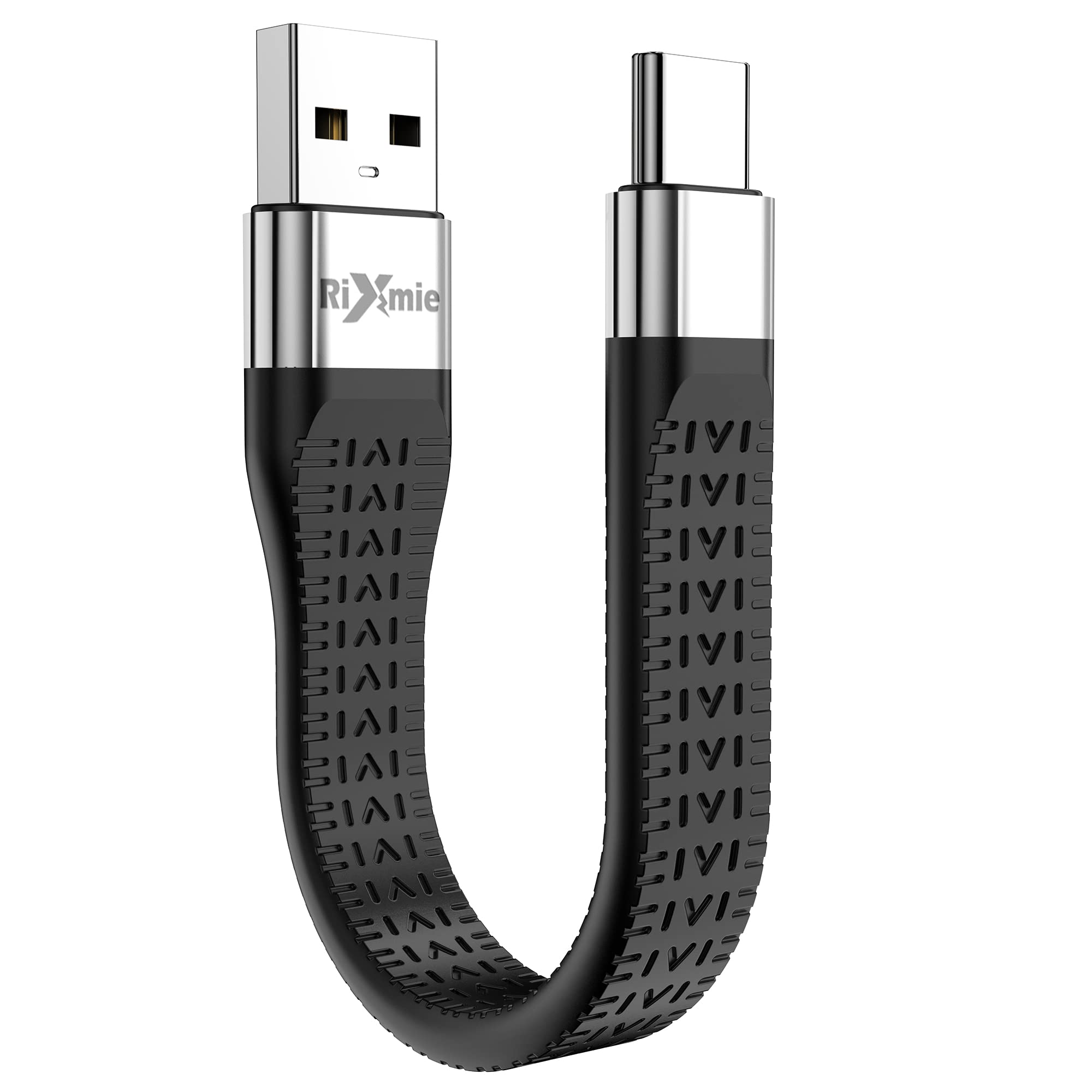 Rixmie Short Usb C Cable [5.5 Inch], Usb A To Usb C Short Cable, 10Gbps Data Transfer, 3.0 Qc Fast Charging, Compatible With Sam