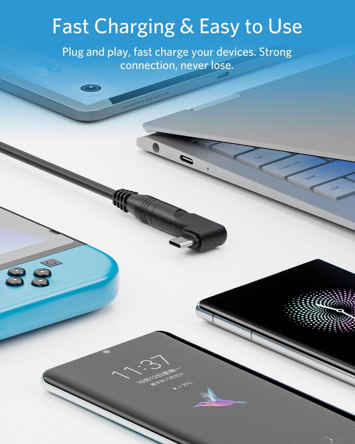 Belker Universal Laptop Charger 90W Ac Adapter Replacement For Hp Dell Asus Lenovo Samsung Acer Google Macbook Pro Air Charger 9