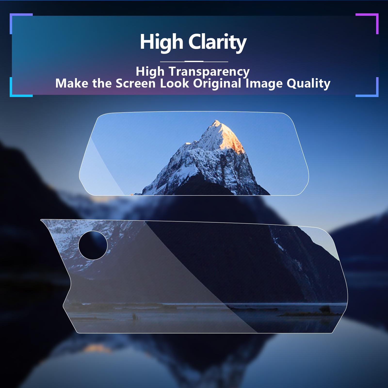 Sxcy For 2024 Chevrolet Silverado Ev Accessories 2024 Equinox Ev/Silverado Ev Rst Touch Display Screen Protector[17.7 Inch+ 11 Inch] [2 * 2Pcs Nano]