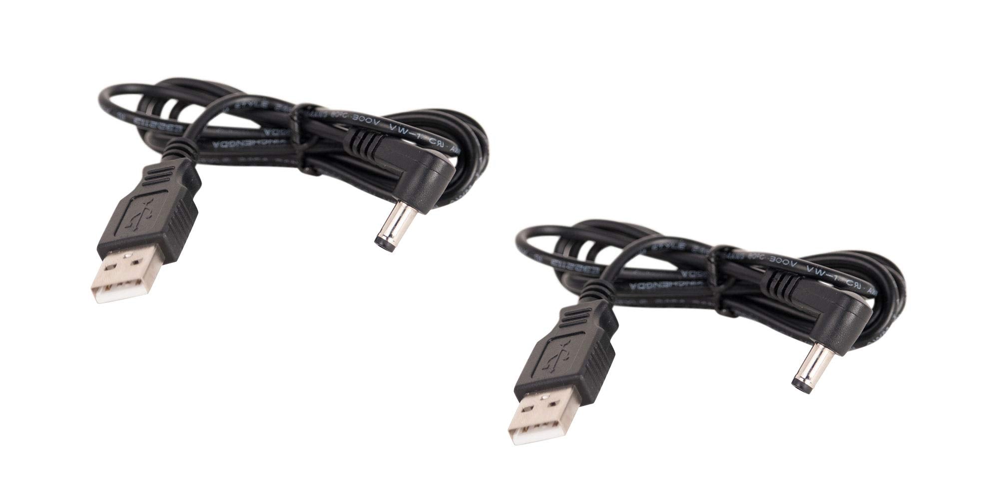 2 Pack   Sirius Xm Satellite Radio 5 Volt Usb Power Cables For Use With Powerconnect Cradles And Docks, Works With Xdpiv1, Xdpiv