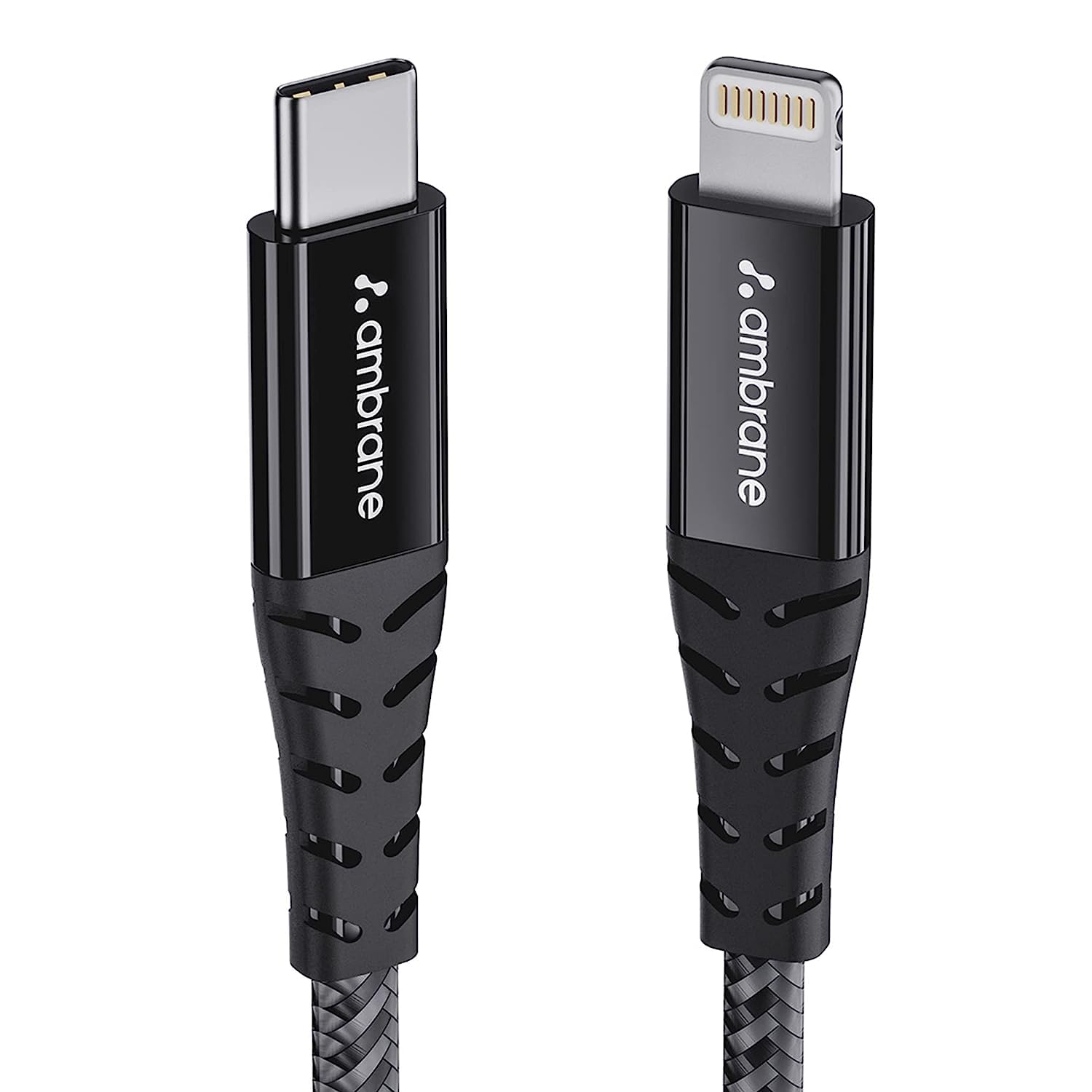Ambrane TypeC to Lightning Cable, 22.5W Fast Charging, 480Mbps Data Sync Cable Compatible with iPhone, iPad, Macbook, iMac, Air