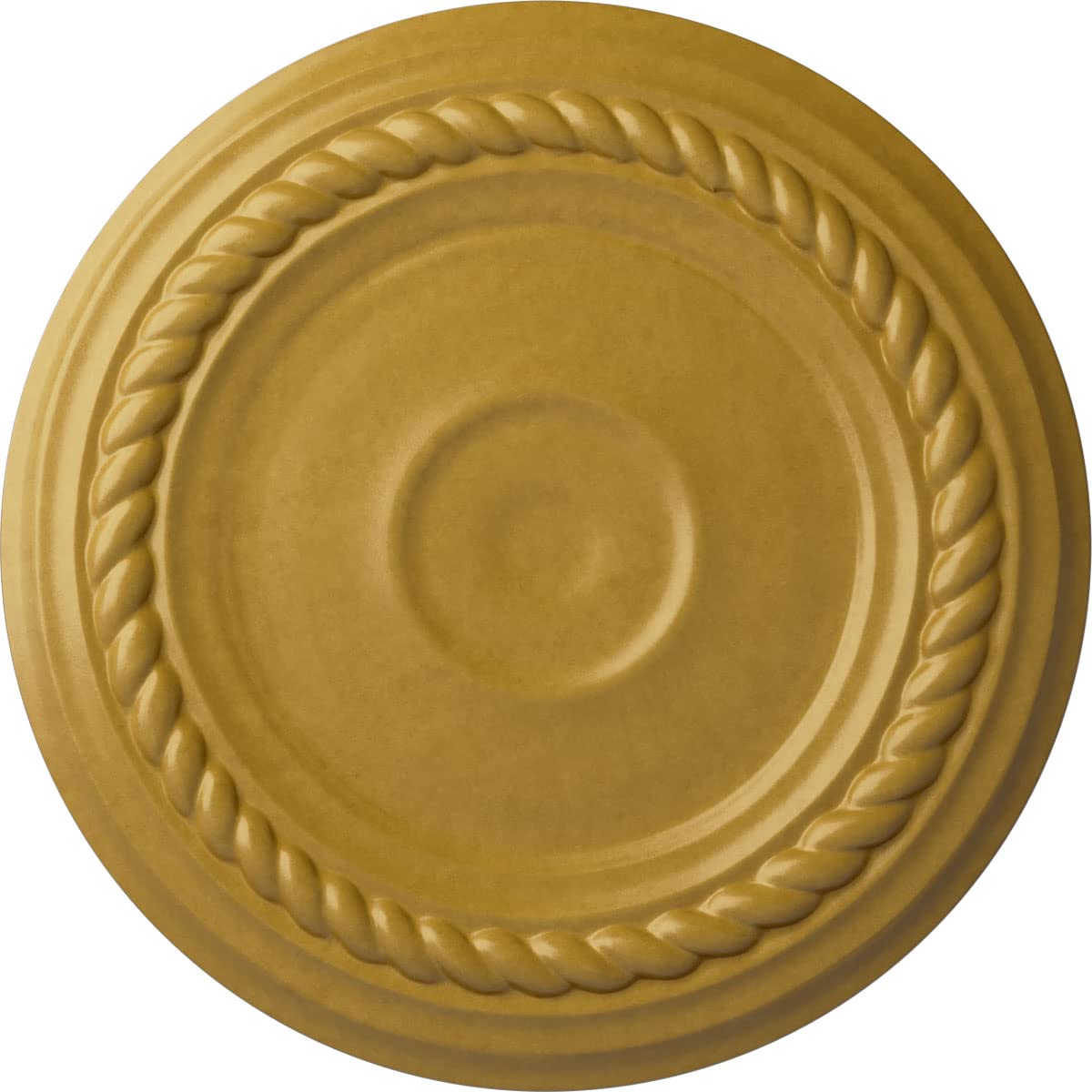 Ekena Millwork 7 7/8OD x 3/4P Small Alexandria Ceiling Medallion Fits Canopies up to 4 5/8 Ceiling Medallion, Iridescent Gold