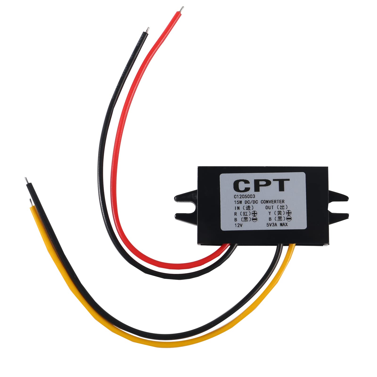 Diann Direct Current Converter 12V To 5V 3A 15W Buck Converter Module Dc Power Adapter Converter Dc To Dc Regulator Car Power Co