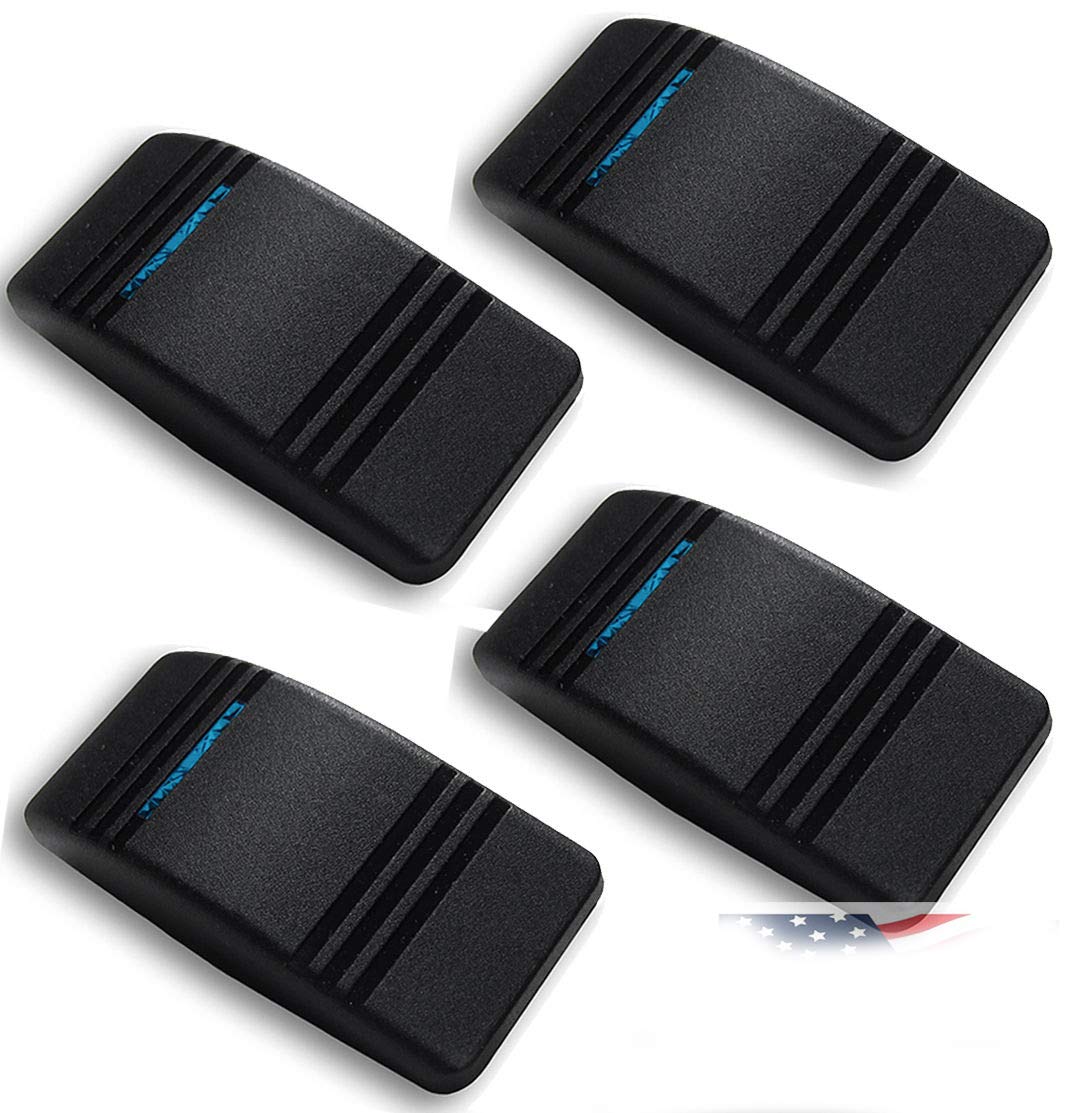 4X Carling Actuator/Rocker Hard Plastic Switch Cover Black W/Blue Slit Lens
