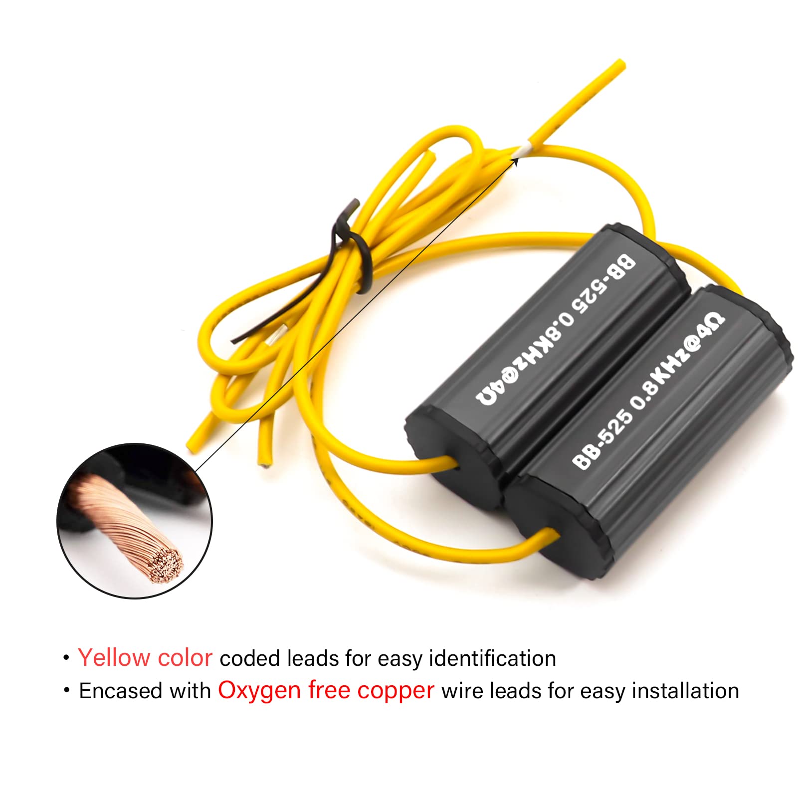 Recoil Bb 525 Bass Blocks Designed To Protect Car Audio 5.25 Inch Speakers, Eliminate Frequencies 0 800Hz At 4 Ohms, Pair