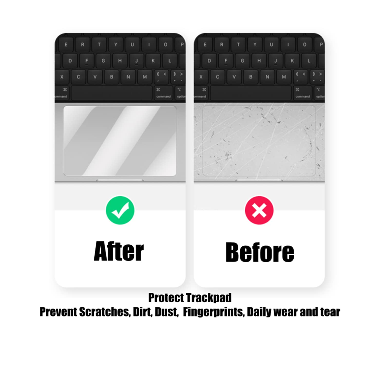 Se7Enline Compatible With 2024 Macbook Pro 14 Inch Touchpad Protector Trackpad Cover Unti Scratch Smooth Surface Unti Water For