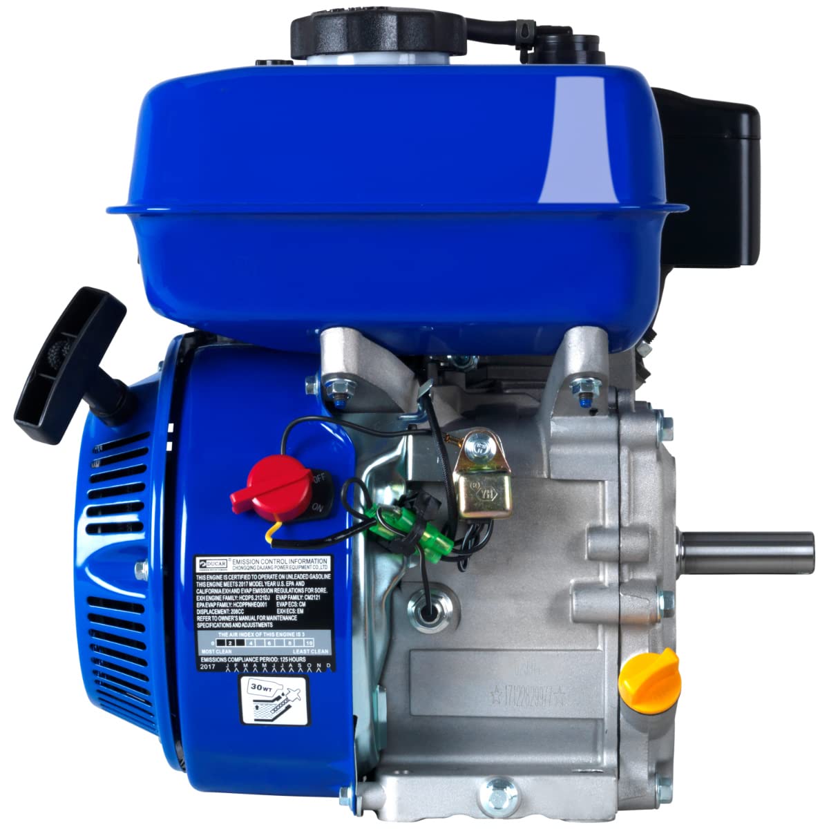 Duromax Xp7Hp 208Cc Recoil Start Gas Powered 50 State Approved, Multi Use Engine, Xp7Hp, Blue