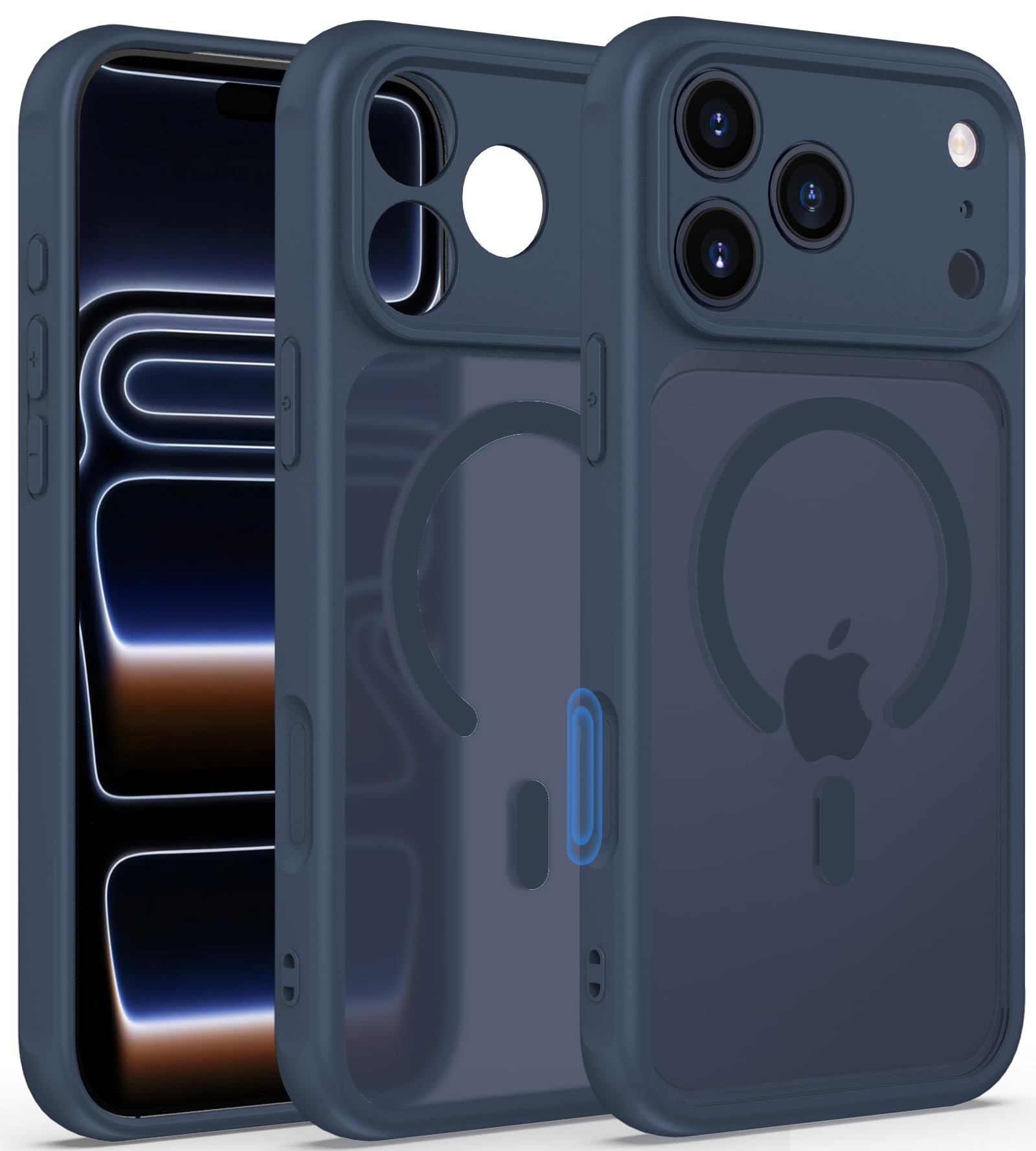 Aliruke for iPhone 17 Pro Max Case, Compatible with MagSafe, Full Camera Protection, Camera Control Cover, Translucent Matte Sho