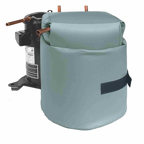 Brinmar SBUHD Universal-Fit Air Conditioner Compressor Sound Blanket Wrap - White, Noise Reduction, Durable Protection