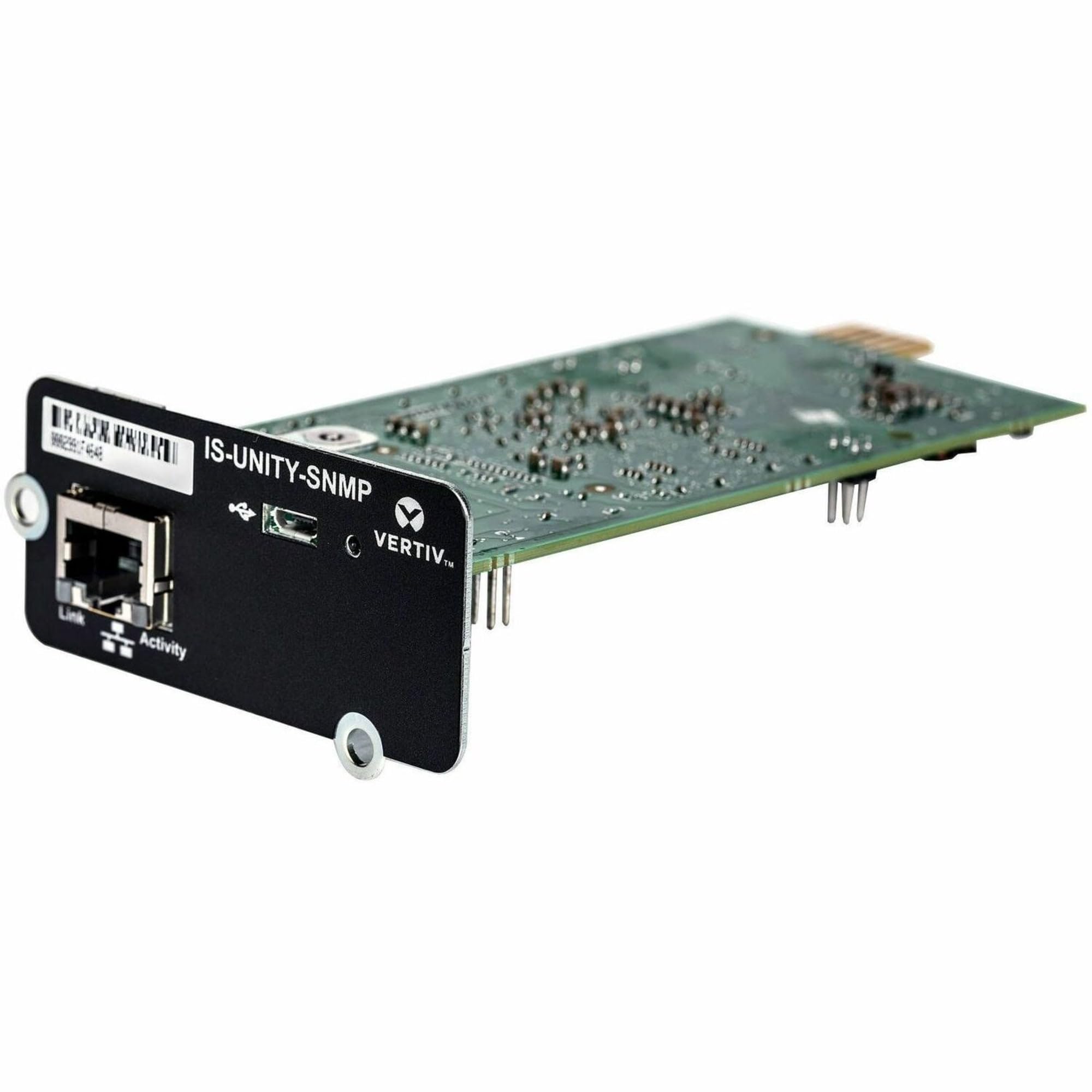 Liebert Vertiv Intellislot Unity   Snmp   Network Card | Remote Monitoring, 1.5'' X 3'' X 5.2'' (Is Unity Snmp)