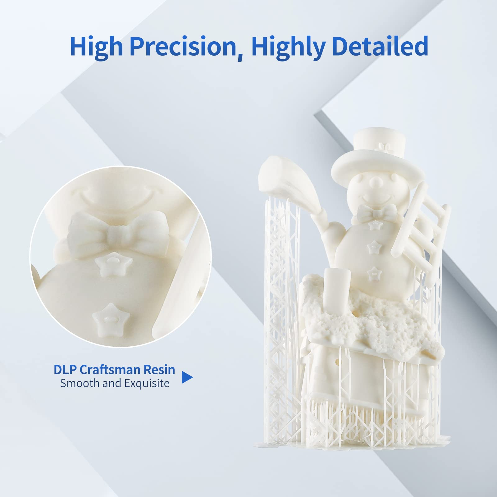 Anycubic 3D Printer Resin, 365 405Nm Dlp Uv Curing Resin For Photon Ultra/Photon D2, High Precision And Fast Curing Craftsman Re