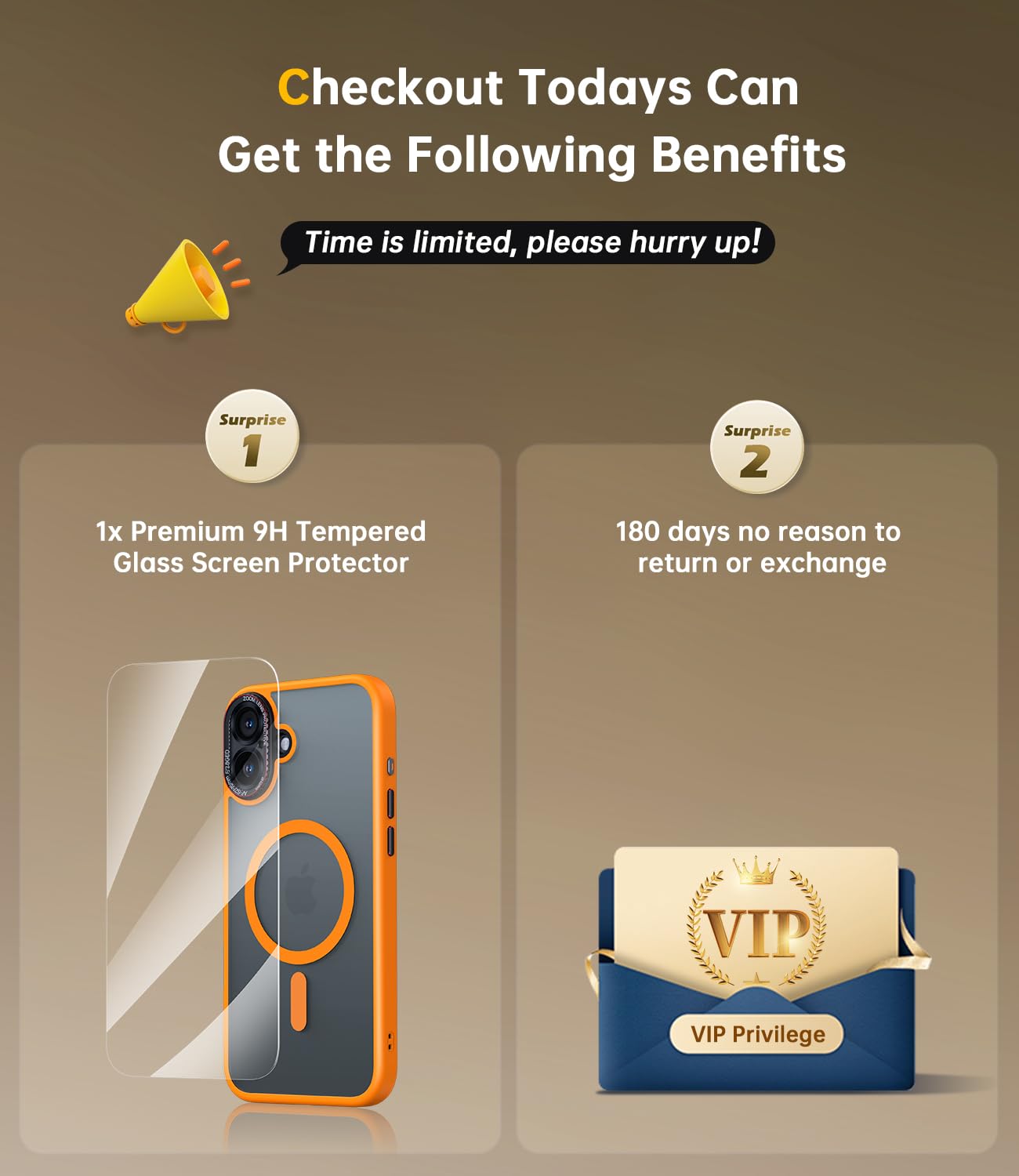 Jueshituo For Iphone 16 Case With 1X Screen Protector, [Tailored For Magsafe] [Mil Grade Shockproof Defense] With Integrated Len