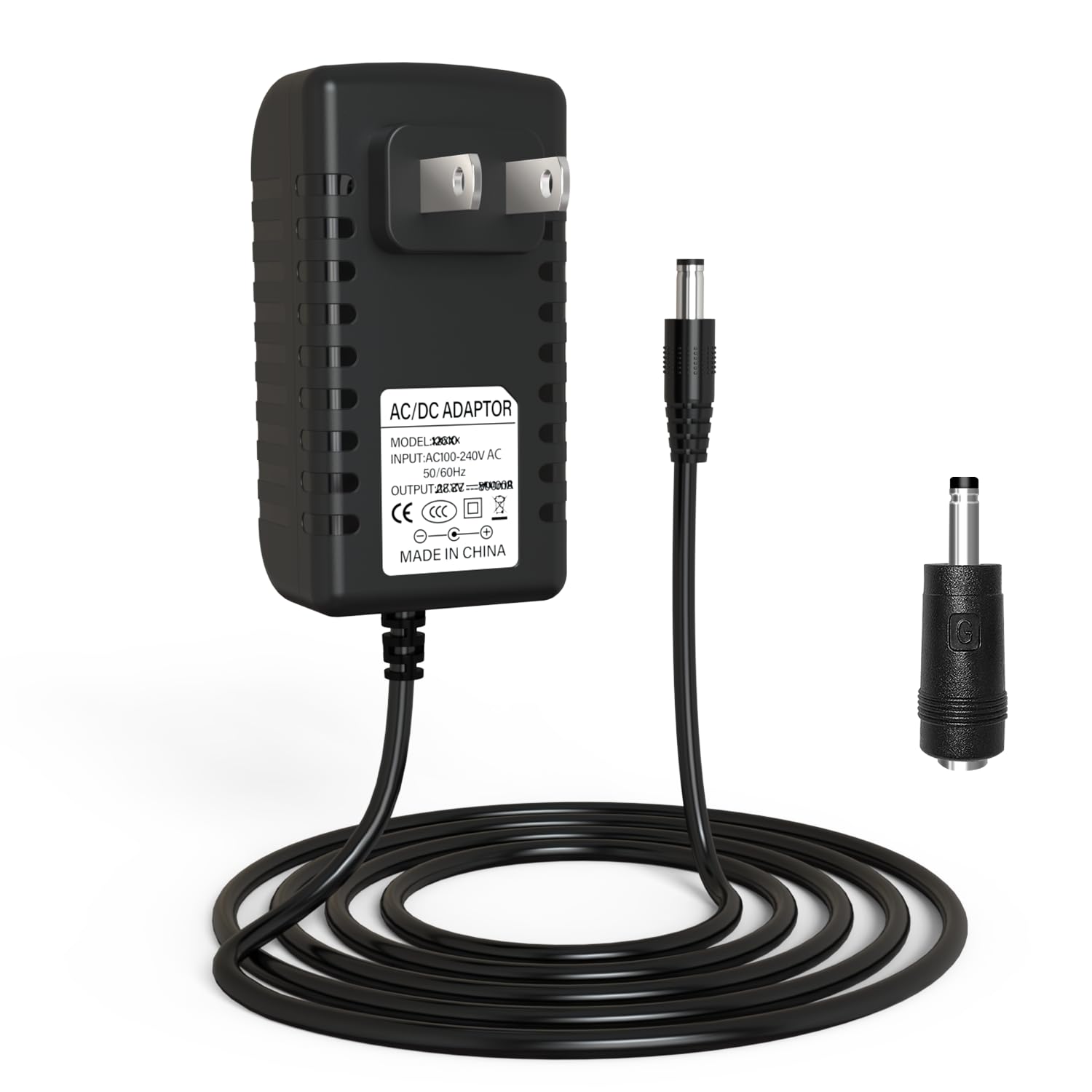 12V Portable DVD Player Adapter Charger  Universal Compatible with Sunpin, Sylvania, Phillips, Craig, Cooau, DBPower, YOTON, ie