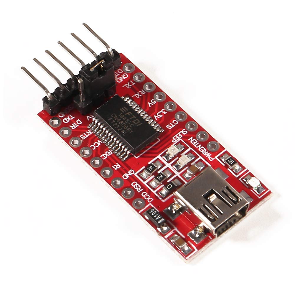 Atnsinc 3Pcs Ft232Rl Mini Usb To Ttl Ftdi Adapter Module, 3.3V 5.5V Ft232R Breakout Ft232Rl Usb To Serial Converter Adapter Board