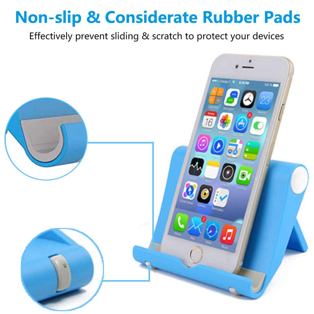 Voviggol 4 Pack Foldable Cell Phone Holder - Mobile Stand For Desk & Tablet, Compatible With Iphone 12/11/Xs/X/8 Ipad Samsung (4