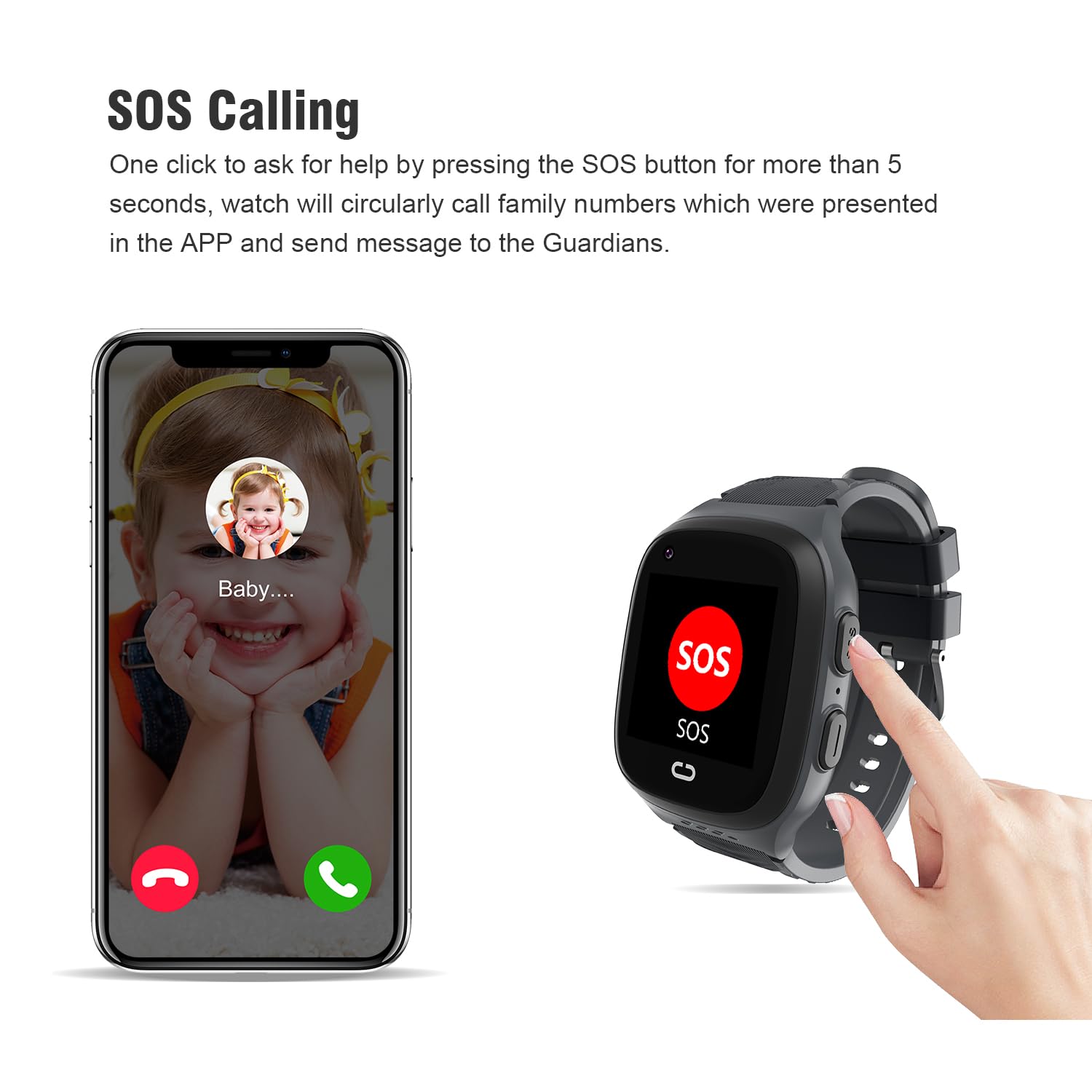 4G Kids Smart Watch Gps Tracker - Smartwatch With Two Way Call Video Calling Games Voice Chat Sos School Mode Pedometer Geo-Fenc