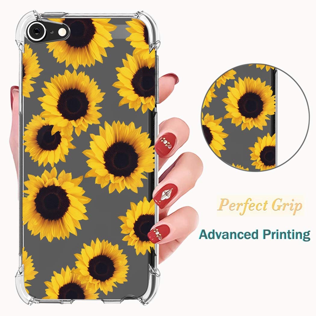 Zoeirc Ipod Touch 7 / Ipod Touch 6 / Ipod Touch 5 Case Clear Case For Girls Women, Soft Tpu Shockproof Protective Transparent Ph