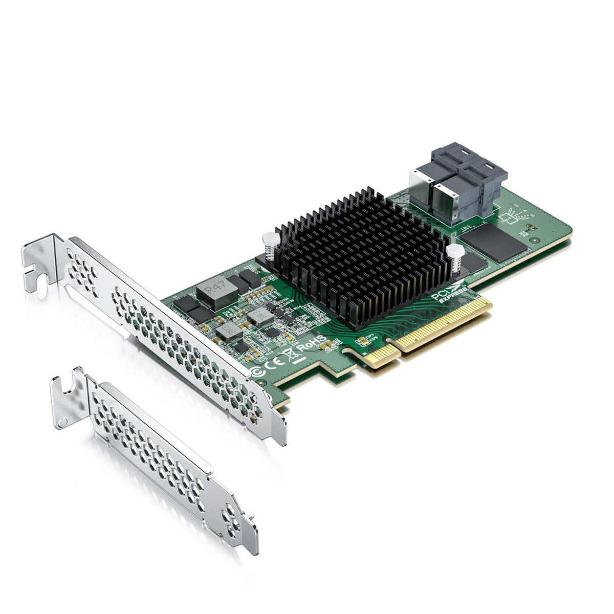 12G Internal Pci E Sas/Sata Hba Controller Card, Broadcom'S Sas 3008, Compatible For Sas 9300 8I
