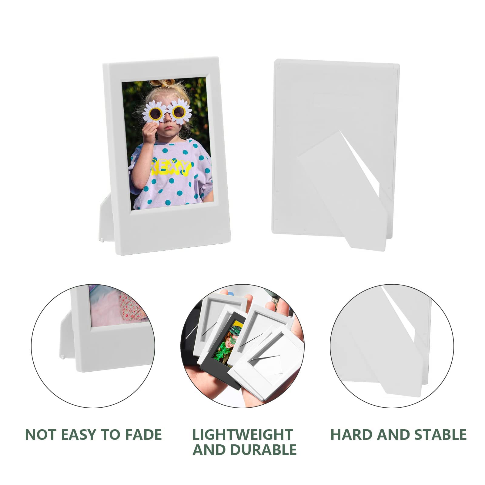 Wogozan Mini 3 Inch Photo Picture Frames For Fujifilm Instax Mini 12/11/99/90/9/8/7+/Evo Classic Polaroid 2X3 Frame Wallet Size