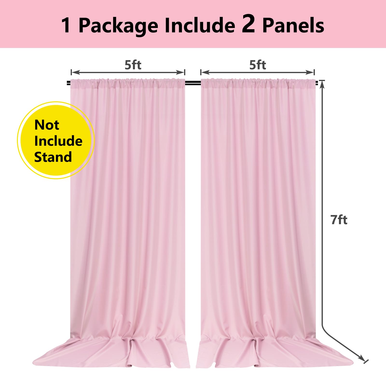 Pink Backdrop Curtain For Parties Rod Pocket Pink Curtains Photography Backdrop Drapes Privacy Fabric Decoration For Birthday Pa