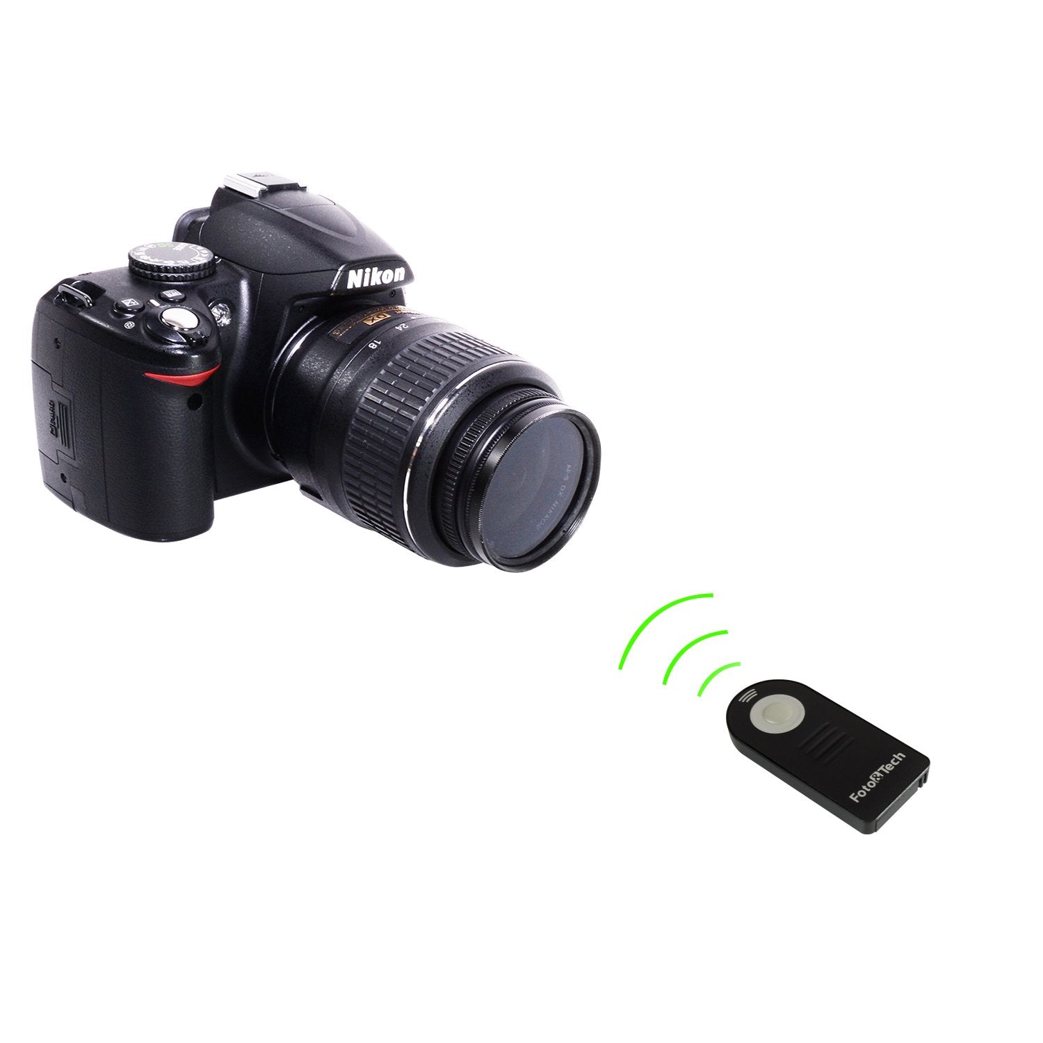 Foto&Tech Ftml-L3 Wireless Remote Control Compatible With Nikon D7500 D750 D3400 D3300 D3200 D5500 D5300 D5200 D5100 D7200 D7100