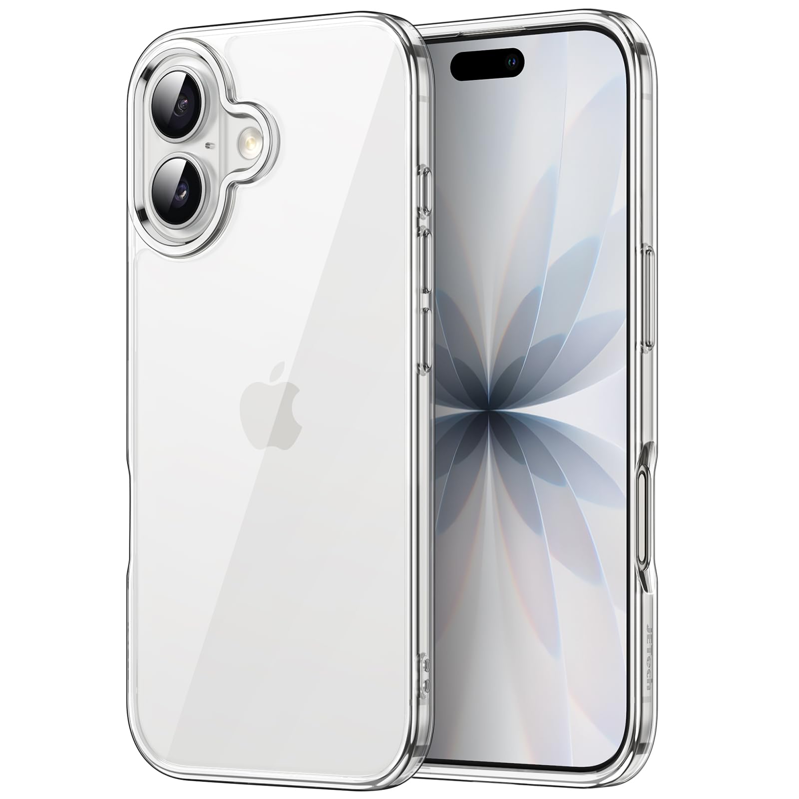 JETech Case for iPhone 17 6.3-Inch, Non-Yellowing Shockproof Phone Bumper Cover, Anti-Scratch Clear Back (Clear)