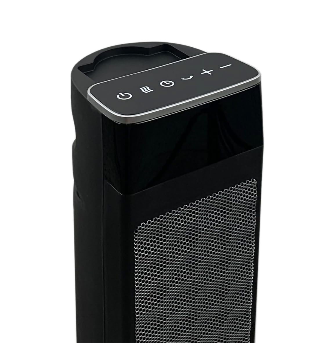 Good Housekeeping Oscillating Ceramic Tower Space Heater With Remote, 30'', Black