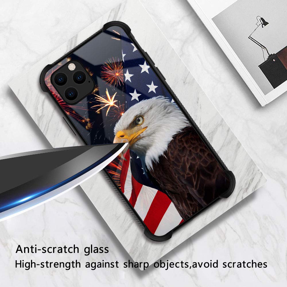 ZHEGAILIAN iPhone 13 Case Anti-Scratch Organic Glass Sunflower Flag Pattern TPU 6.1 inch