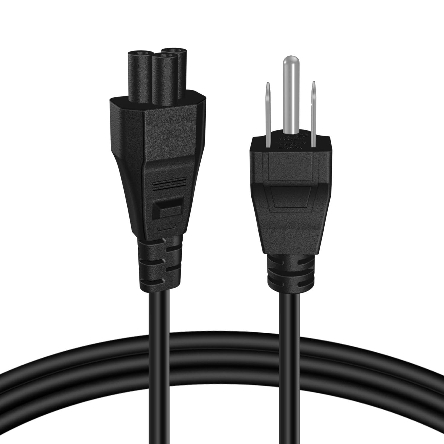 Tnp Universal Power Cord (12 Feet) - Iec320 C5 To Nema 5-15P 3-Prong Mickey Mouse Power Extension Cable Wire Connector Socket Pl
