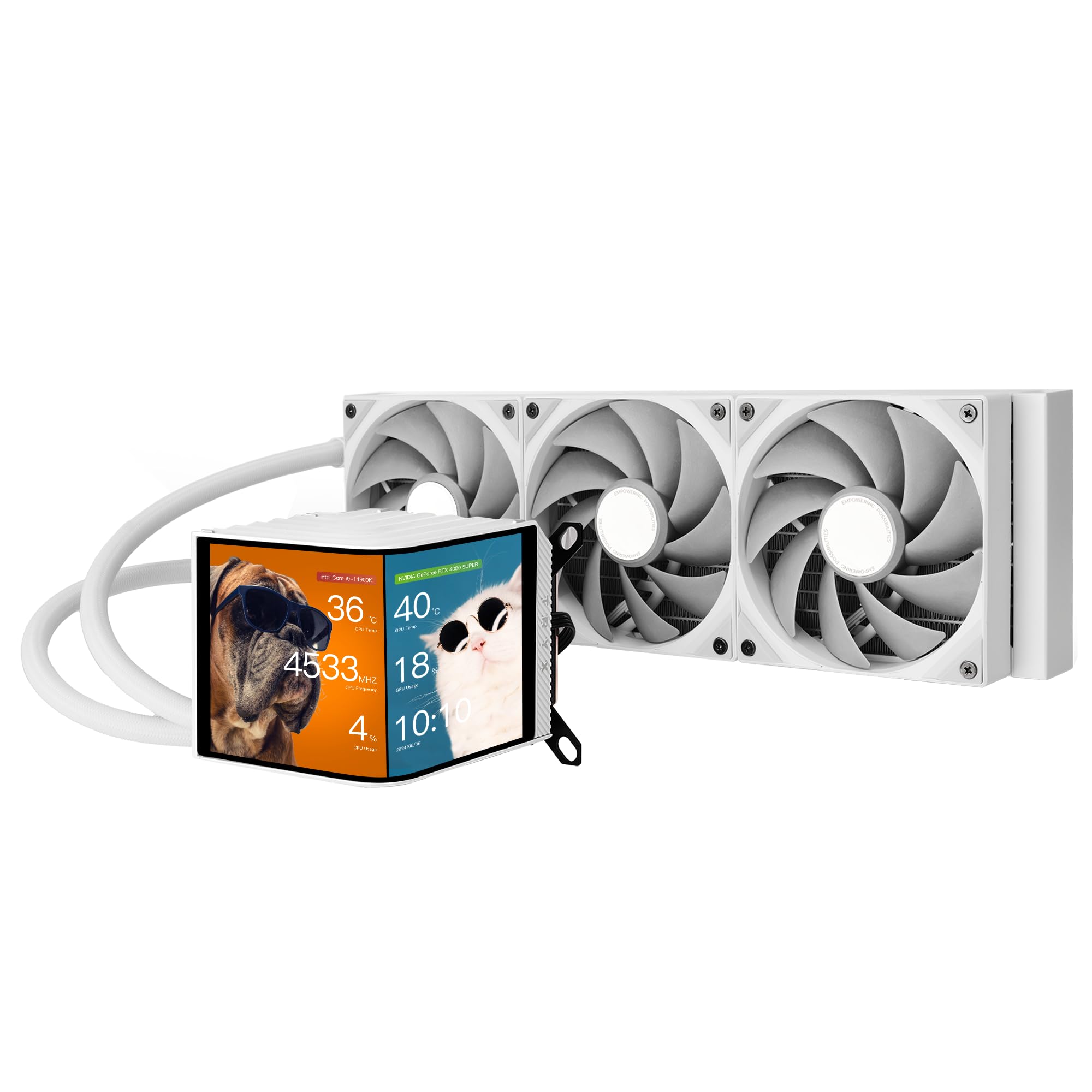 TRYX Fan LP360NDS3MG0W PANORAMA 360 AIO Liquid Cooler White Retail